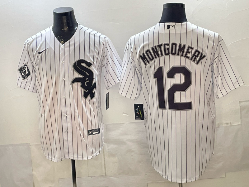 2026 Men Nike Chicago White Sox #12 Montgomery white MLB Jersey004